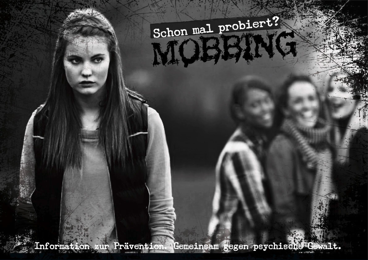 Plakat zum Thema Mobbing