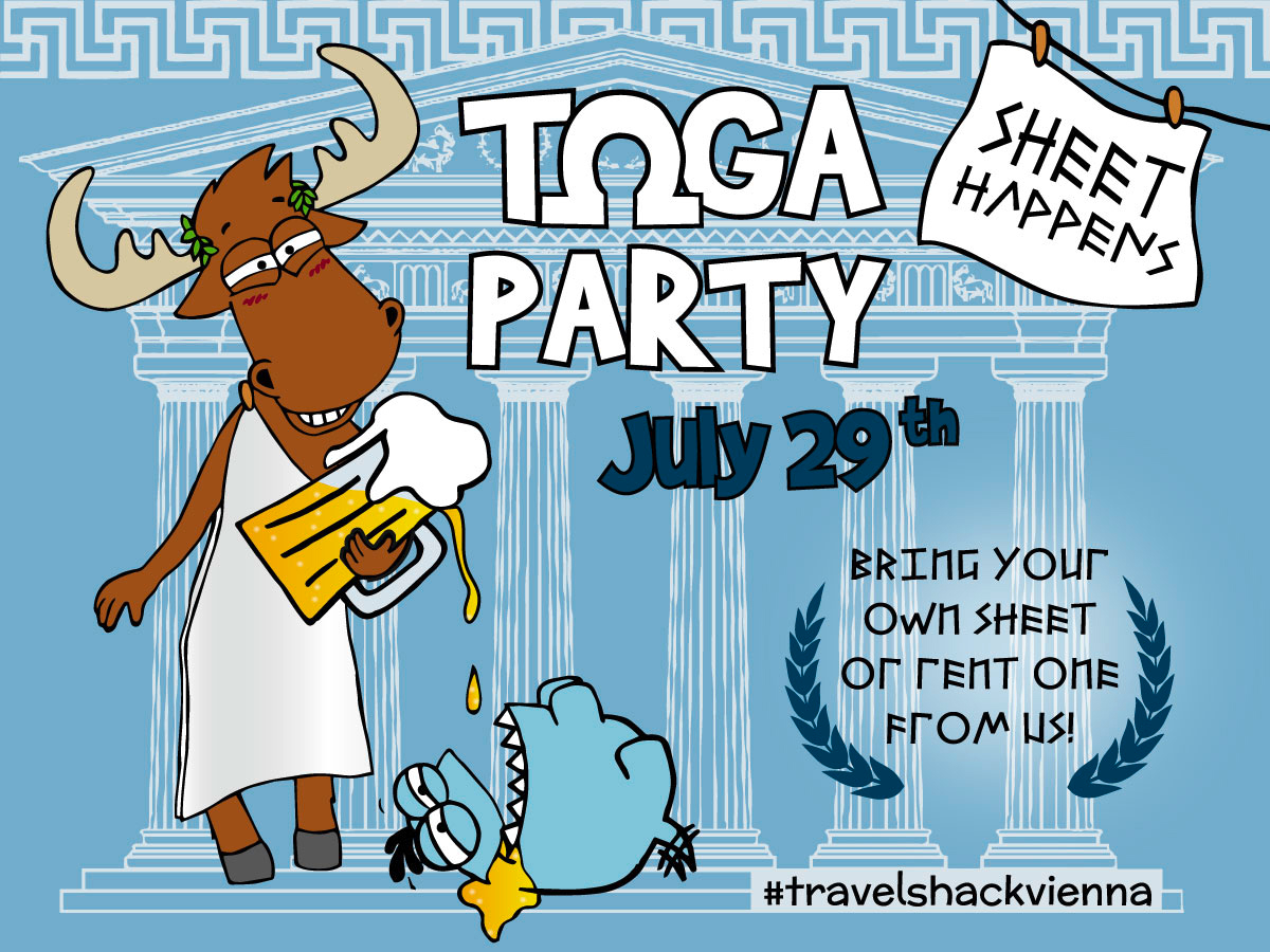 Travel Shack Social Media: Toga Party