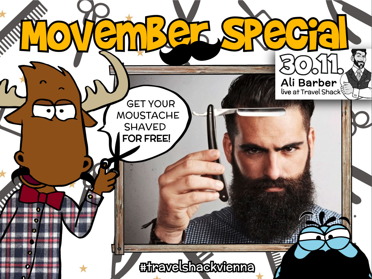 Travel Shack Social Media: Movember-Special